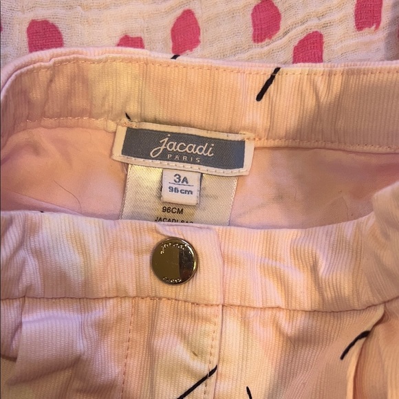 Jacadi Stylish Pink Girls Shorts 3T - Picture 4 of 5